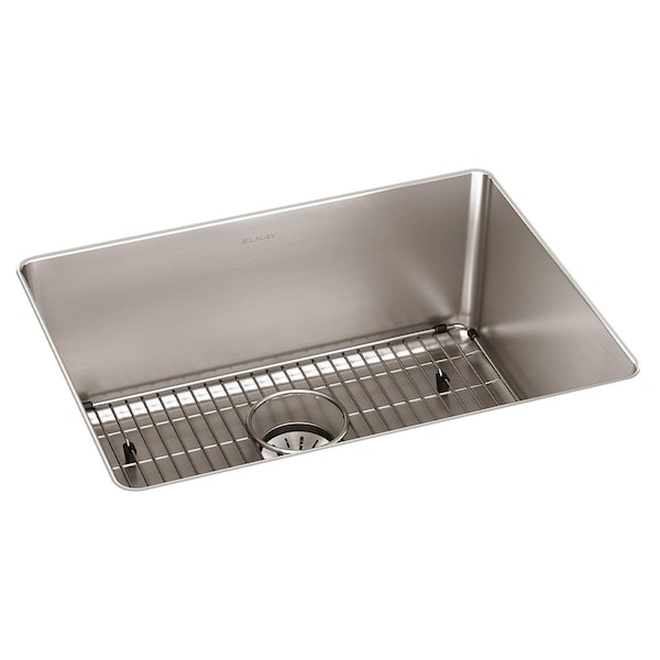Lustertone Iconix 16Ga Ss 23.5X18.25X9 Sgl Undermt Sink Kit W Perfectdrain